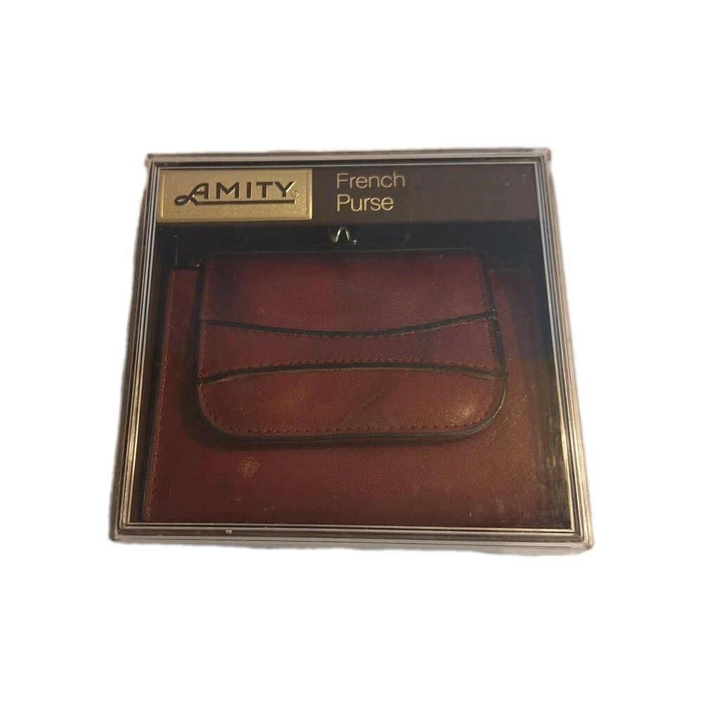 New Vintage Amity French Cowhide Brown Leather Women's Wallet